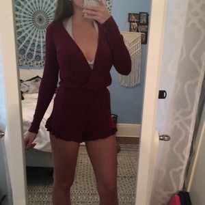 Maroon romper